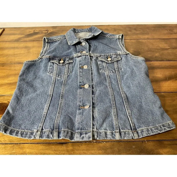 Levis Sleeveless Trucker/Vest Red Tab Denim Jean - Made in USA - Medium - Picture 3 of 9